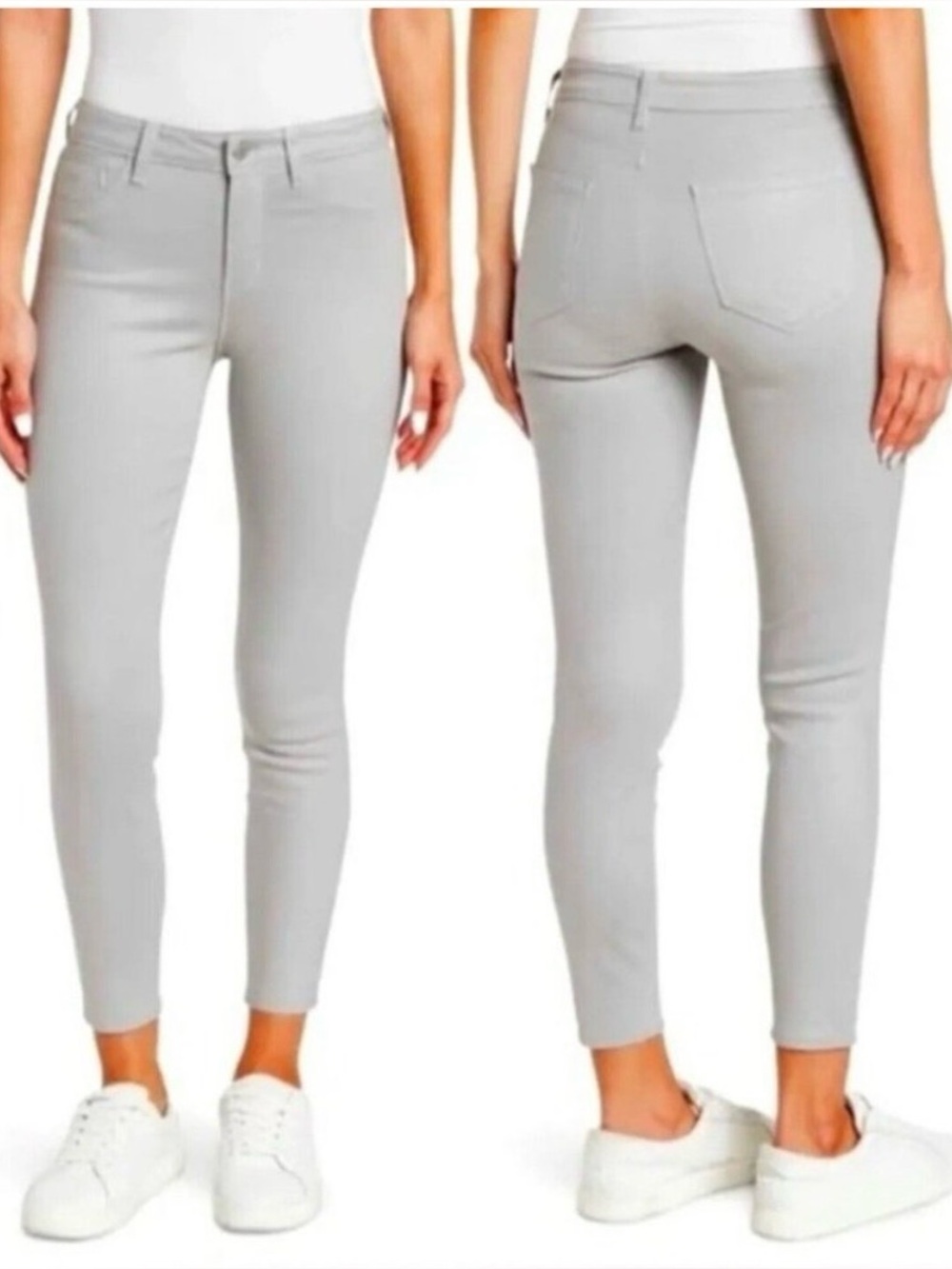 L’Agence Margot Skinny high rise jeans Cloud Coated size 25 NWOT